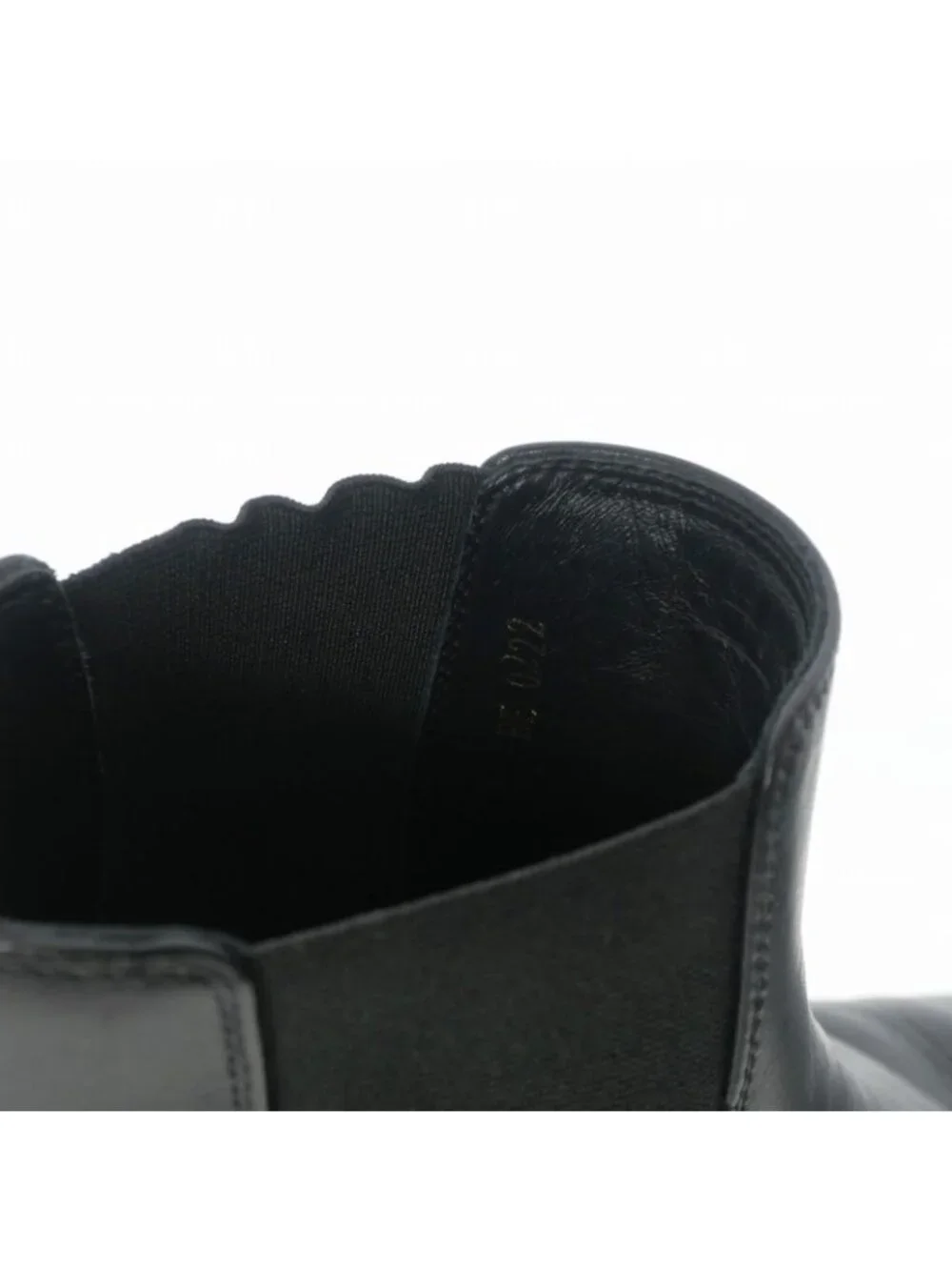 Celine Chelsea Boots Side Gore Leather Shoes Black 42.5 - Picture 9 of 9